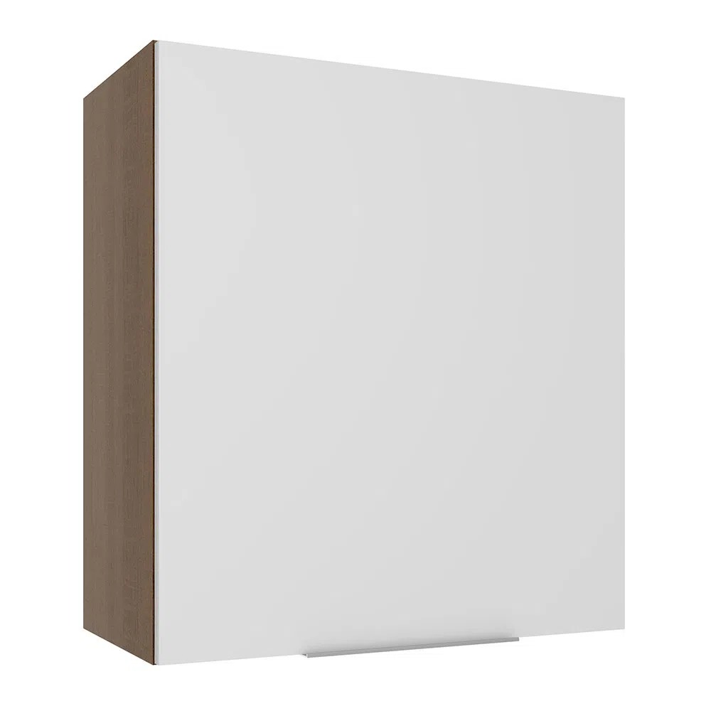 Image of Armário Aéreo Madesa Stella 60 cm 1 Porta Rustic/Branco